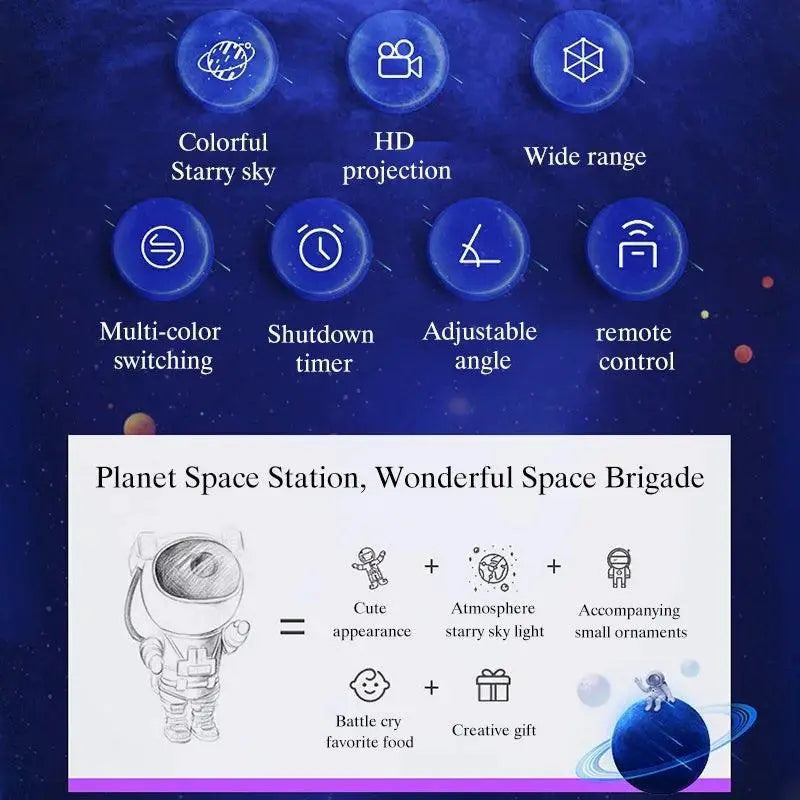New Astronaut Projector Starry Galaxy Led Night Lamp
