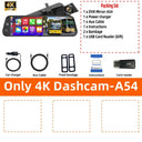 4K Dash Cam With Touch Screen CarPlay Android Auto Night Vision