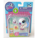 Vintage Pet Figurines Set Featuring Monkey Rabbit Cat Kitten