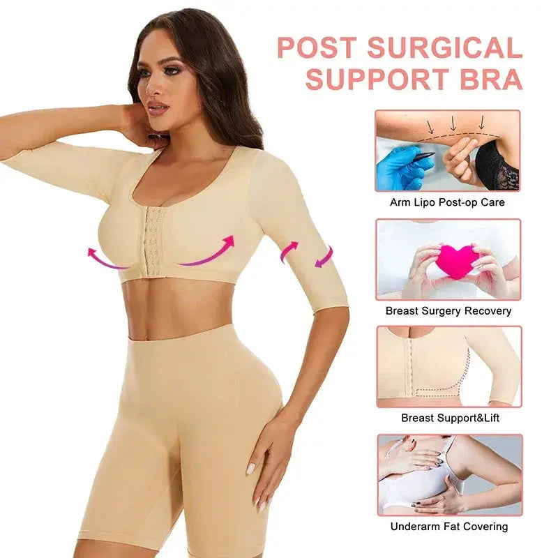 Post Surgery Recovery Womens Body Shaper With Arm Support