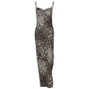 Backless Leopard Maxi Dress for Prom