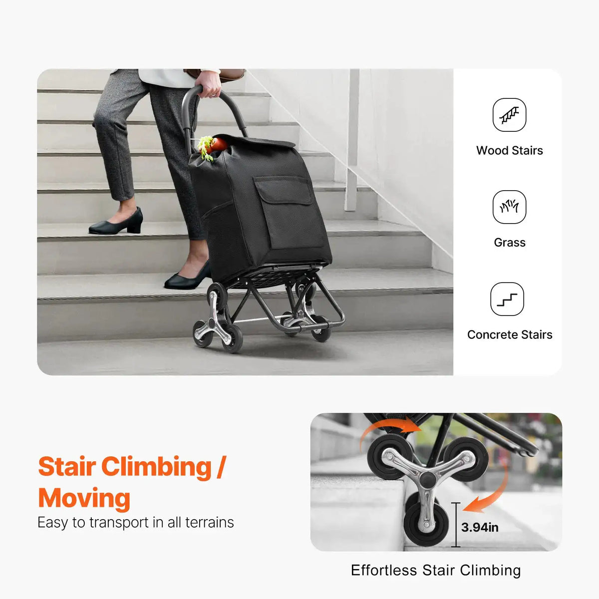 Portable Foldable Stair Climbing Cart — product image 2