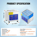 SucceBuy Ultrasonic Cleaner Lave-Dishes Portable Washing Machine Digital