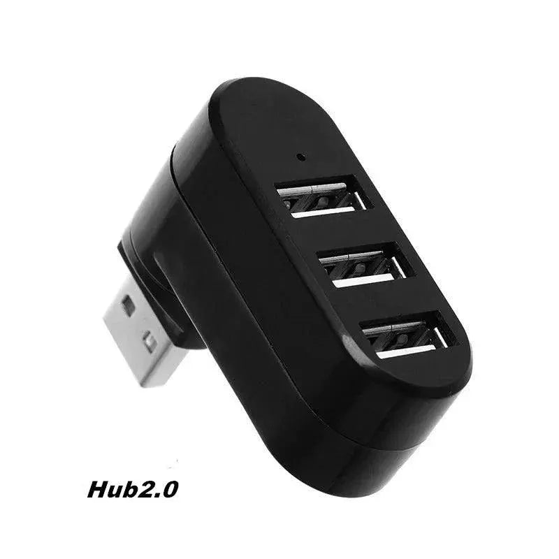 USB Hub Adapter High Speed Connectivity With Rotating Design