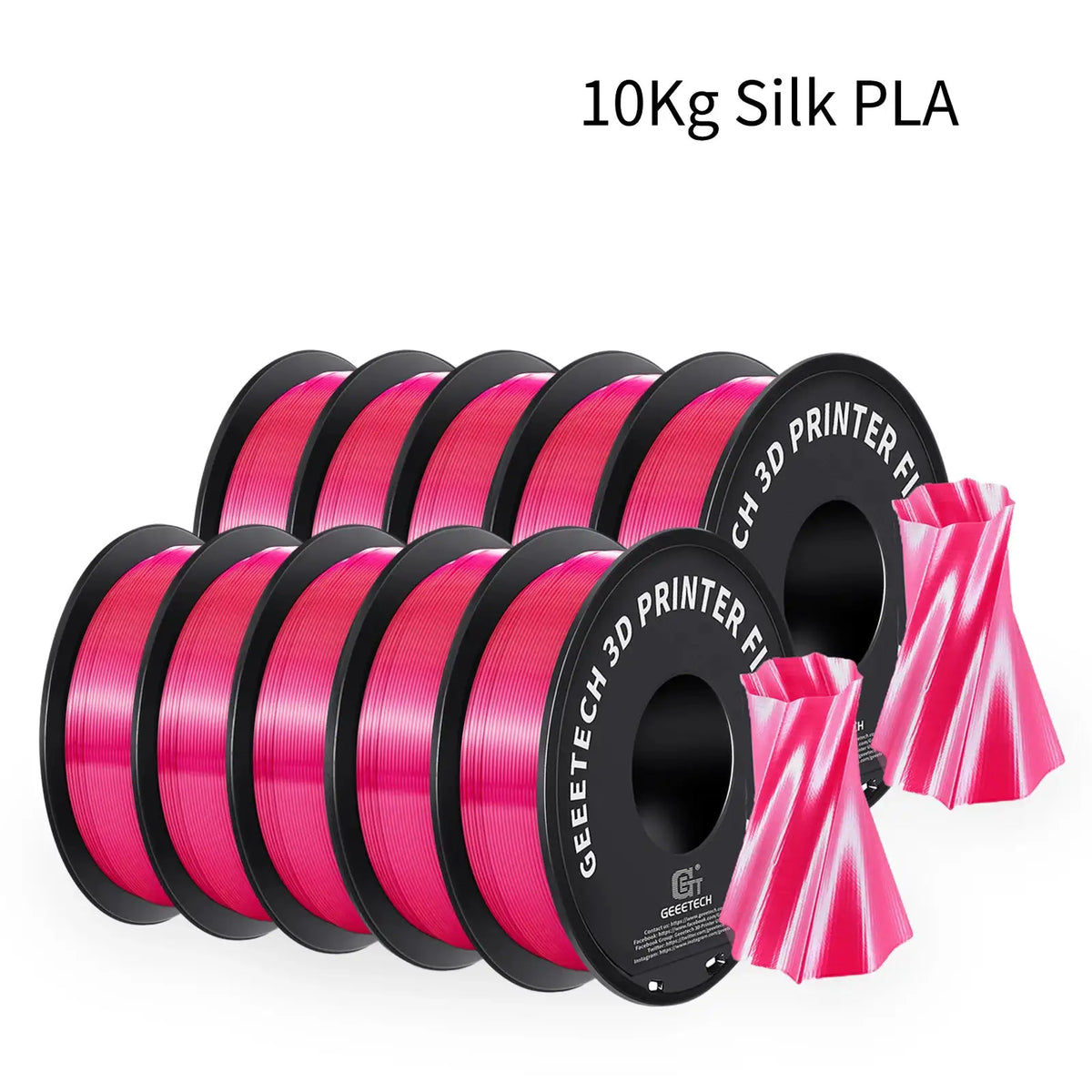 Silk PLA Filament Bulk Bundle for Glossy Models — product view 13