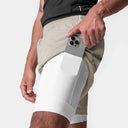 Men's 2-in-1 Camo Quick-Dry Running Shorts for Gym