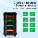 4 Port Quick Charge Adapter - Rapid Multi Charge