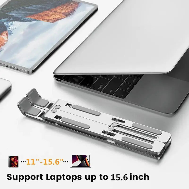 Aluminum Alloy Laptop Holder Stand Adjustable Foldable
