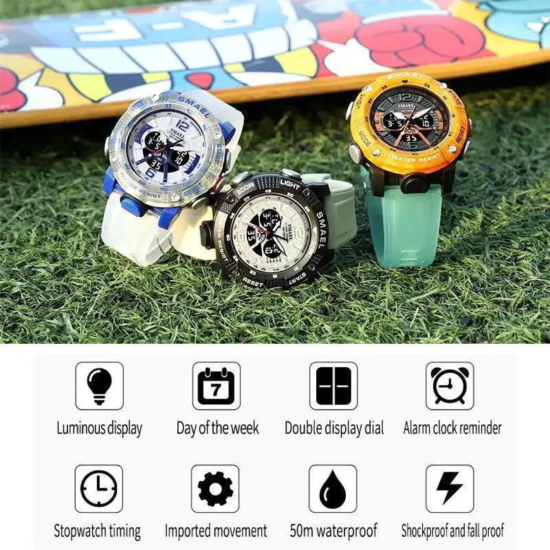 SMAEL Waterproof Chronograph Sport Watch Outdoor Timepiece