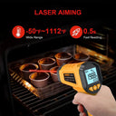 HYTAIS TS600 Digital Infrared Thermometer Sensor Industrial Non Contact IR Gun 0.1-1 Emissivity -50~600°C  Handheld Temp Measure