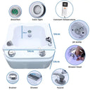 Electric Foot Spa Basin Salon Massager Footbath Spa Vibrating Whirlpool Care With Temperature Control & Shower Head