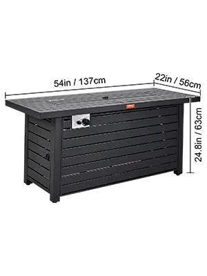 Vevor Gas Fire Pit Table 43 To 54 Inches 50000 BTU Propane