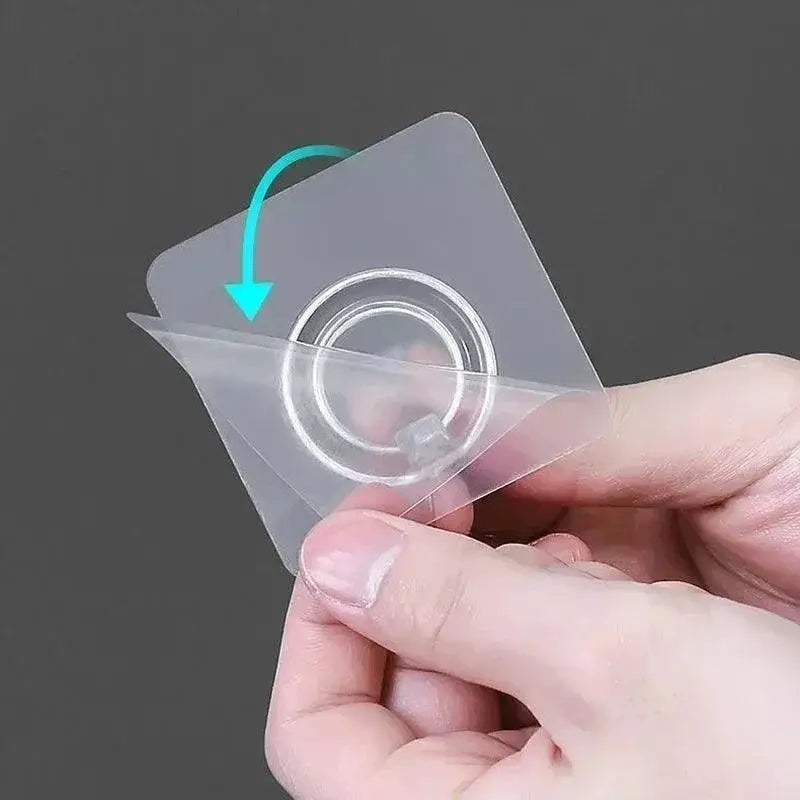 Transparent Wall Hooks Effortless Space Organization Set