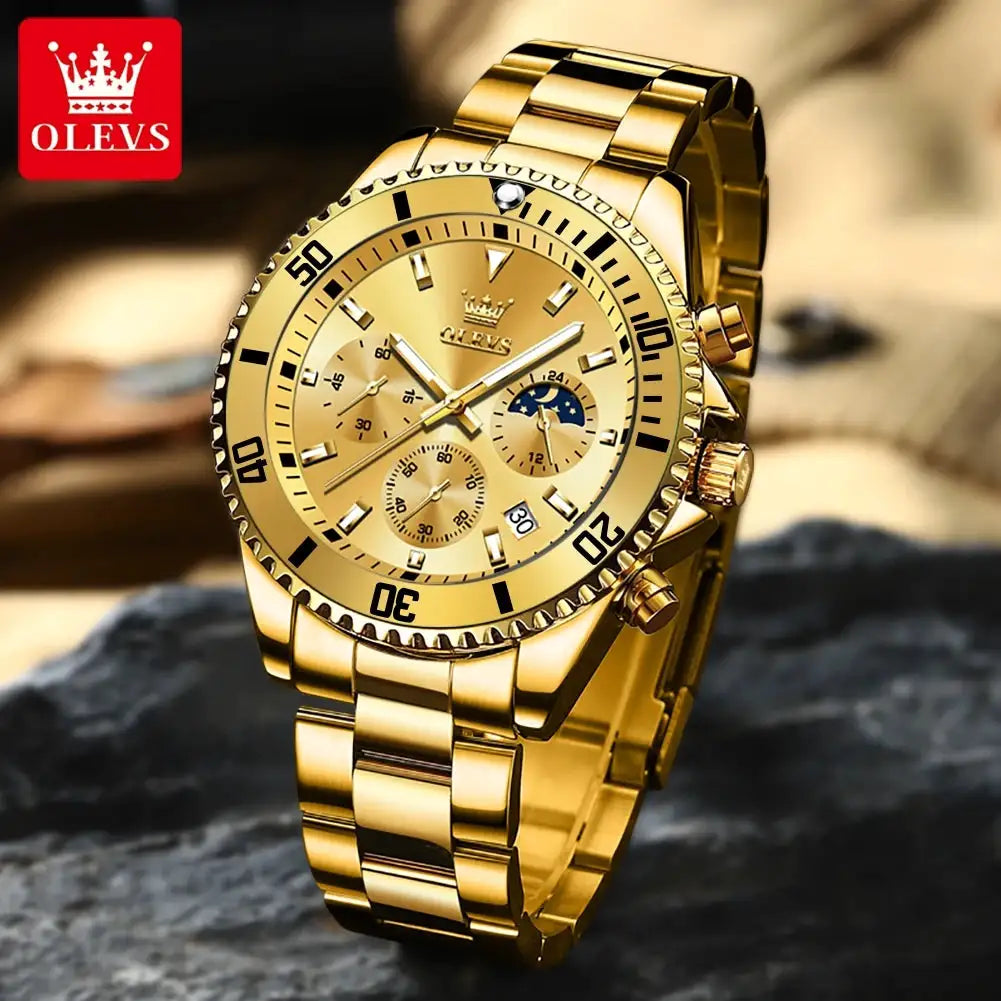 Olevs Men Diving Watch Moon Phase — product image 1