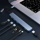 8-In-2 USB Hub 3.0 USB-C Docking Station High Speed Adapter