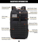 Rugged 50L Tactical Backpack for Hiking