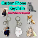 Custom Acrylic Keychain with Personalized Holographic Charm