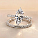 Moissanite Ring in Sterling Silver Horse