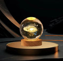 3D Crystal Ball Crystal Planet Night Light DIY Laser Engraved