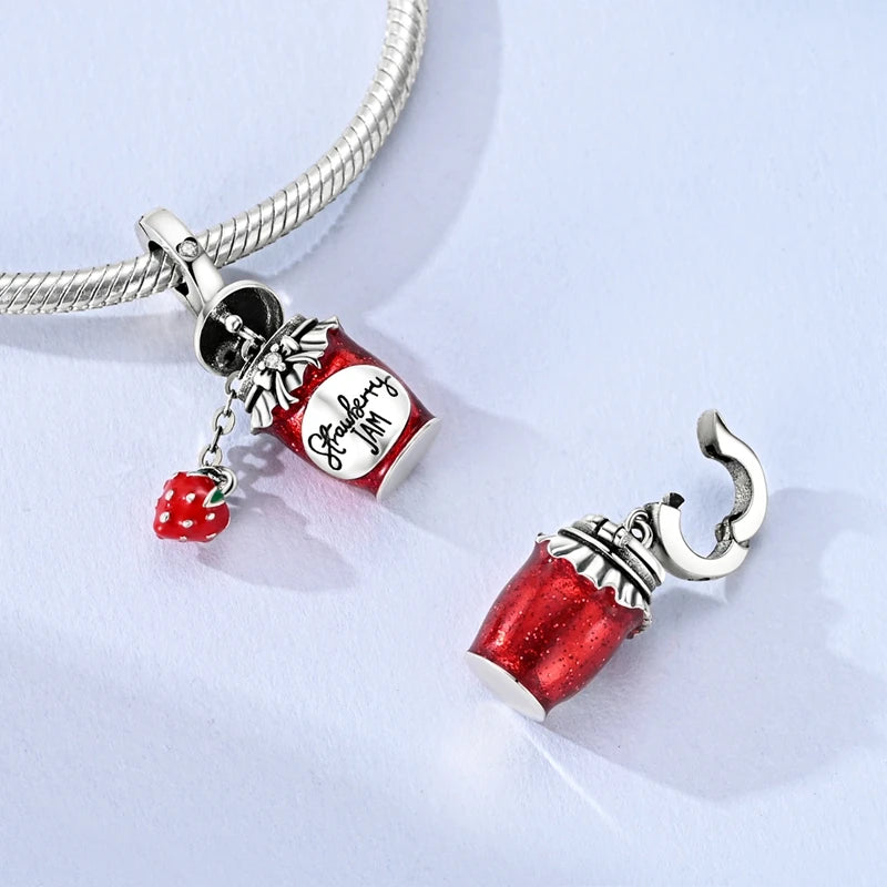 Sterling Silver Charm Beads Bracelet