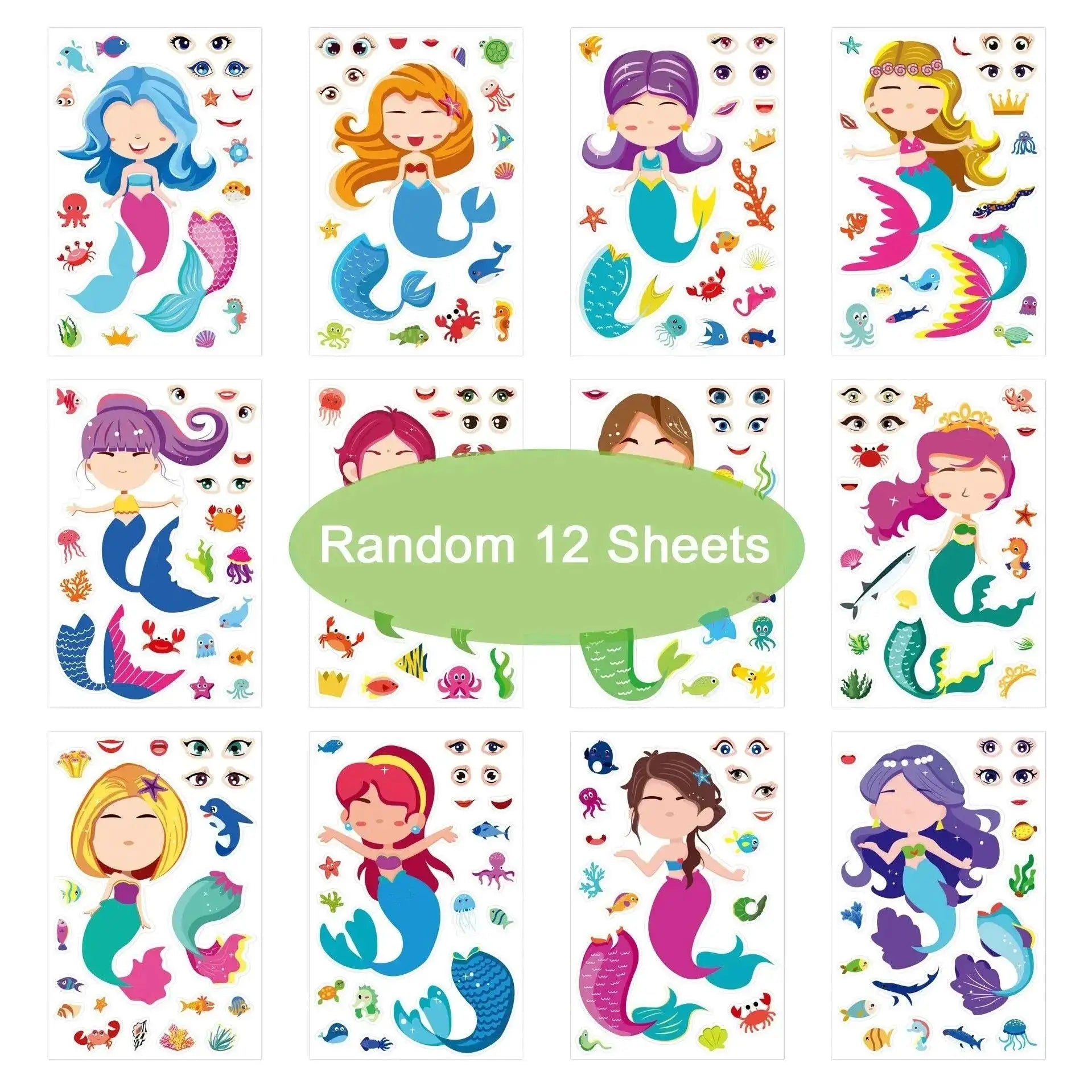 Make a Face Jigsaw Sticker Puzzle for Kids Learning Fun