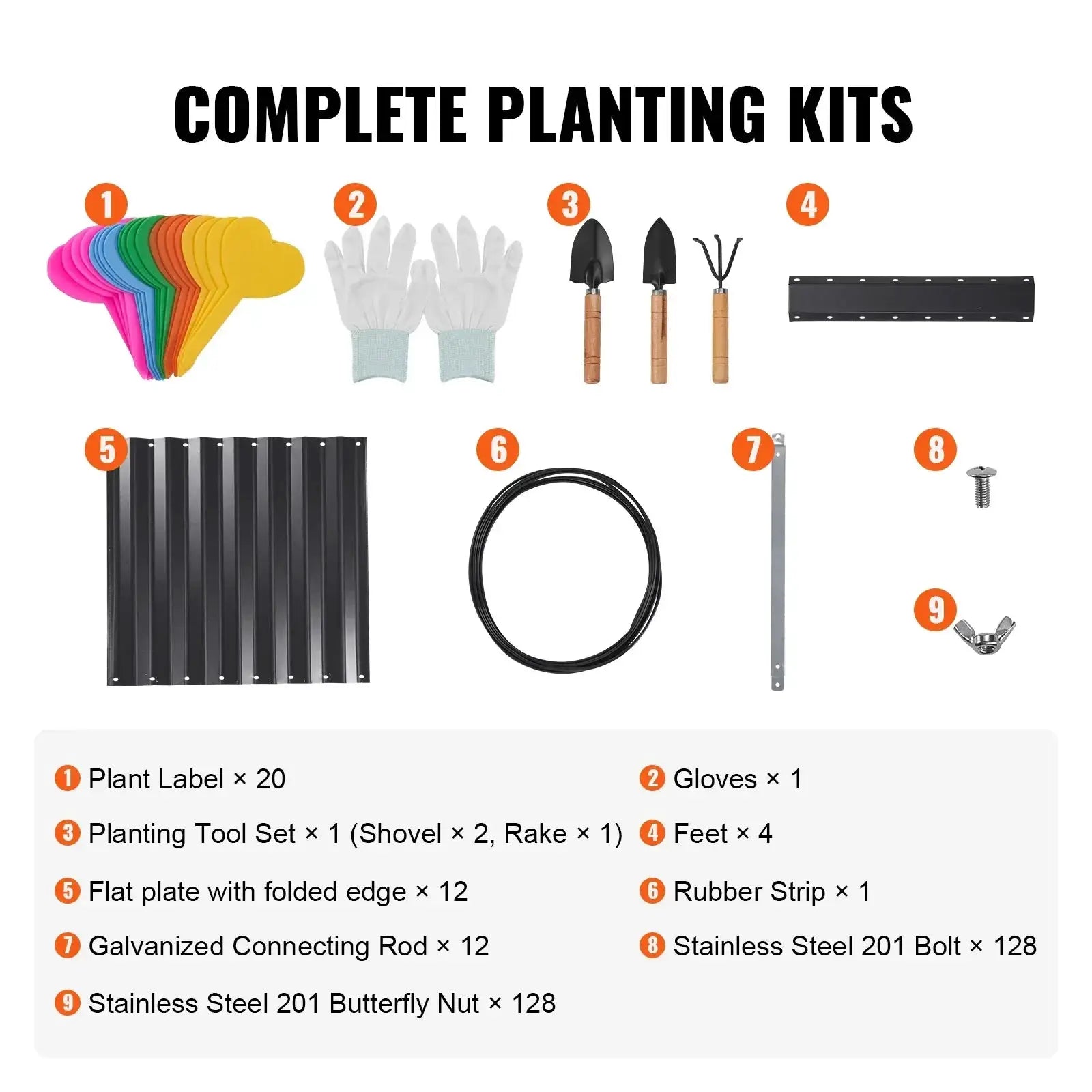 VEVOR Raised Garden Bed Kit Large Metal Planter Box Outdoor