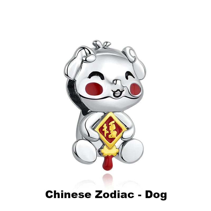 Sterling Silver Charm Fortune Cat