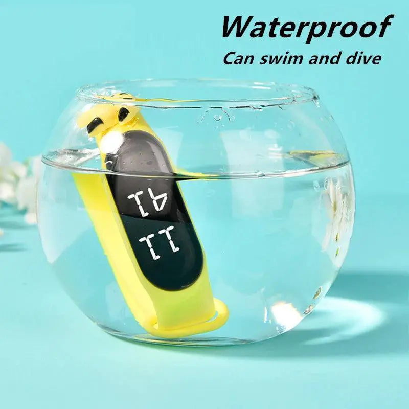 Smart LED Girls Watch Fashionable Waterproof Timepiece