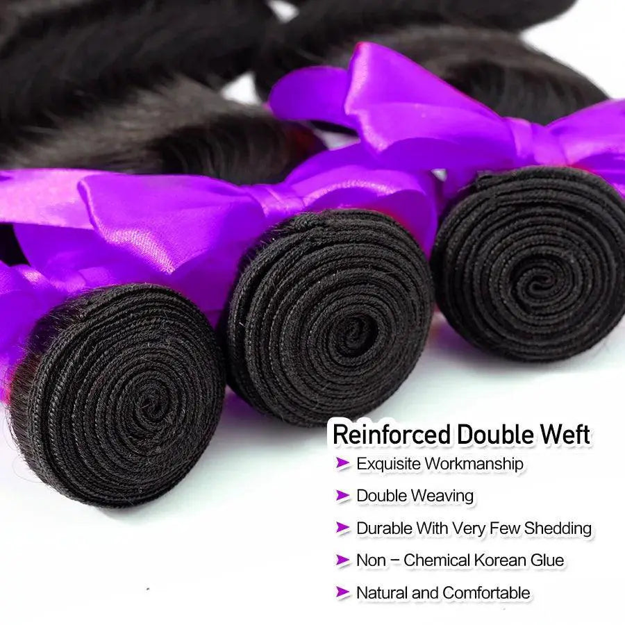 Brazilian Body Wave Hair Set Premium Virgin Hair 4 Bundles