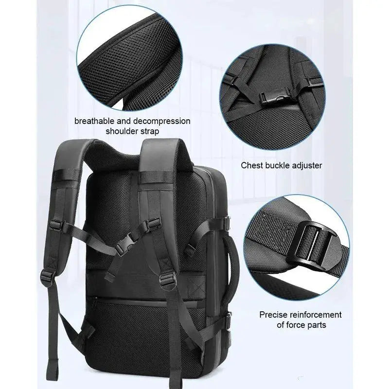 Large Expandable Waterproof Airbag Backpack For Men