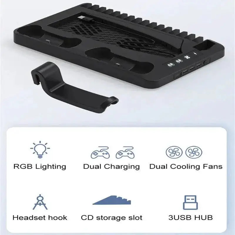 YLW P58 P5 Stand Cooling Station With RGB Light Fan Charger