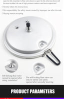 Pressure Cooker Compact Outdoor with Folding Handle 2.2L