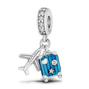 Sterling Silver Blue Charm Whale