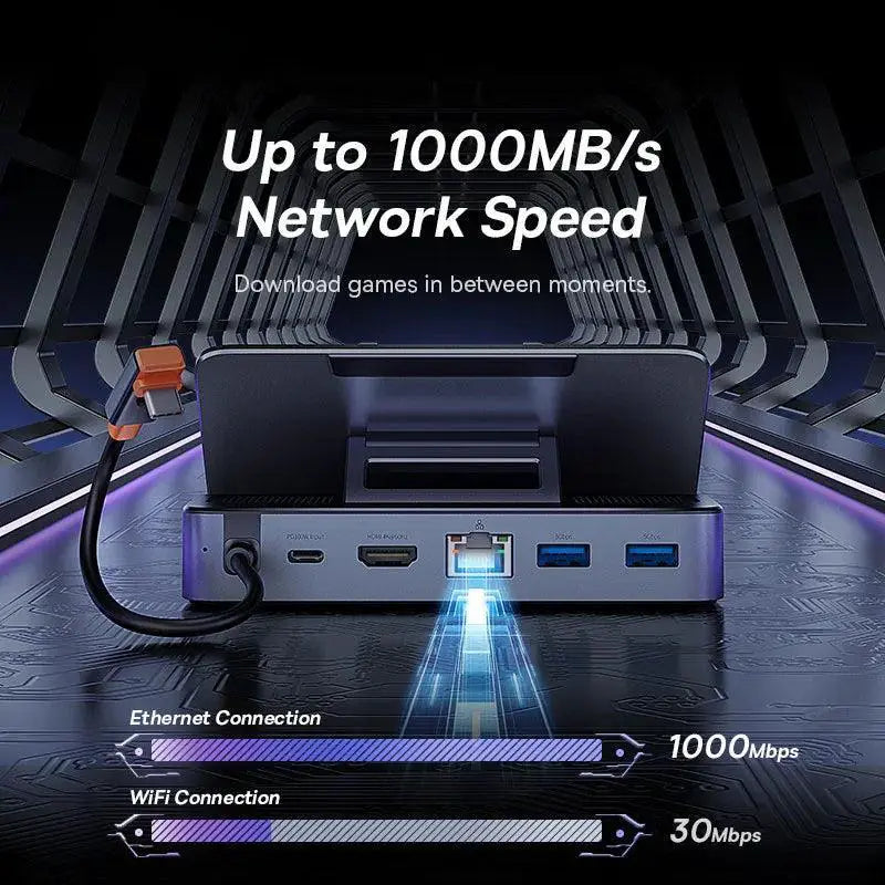 Baseus USB C Gaming Docking Station 4K Resolution Multi Port