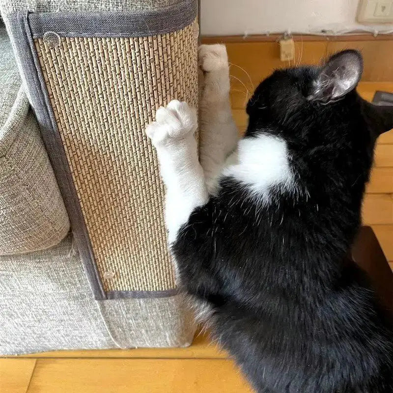 Bamboo Cat Scratcher Sofa Mats Furniture Protector Tree Toy