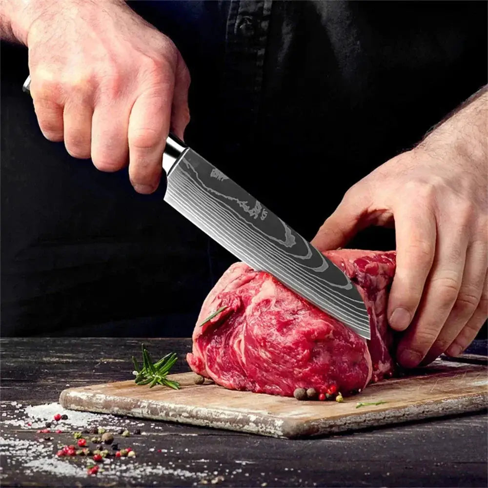 Razor-Sharp Santoku Knife for Home Chefs — product view 8
