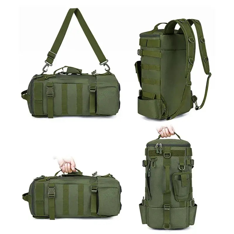 Multifunctional Fishing Backpack Tackle Bag With Rod Holders