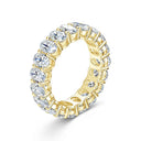 Oval Moissanite Eternity Ring