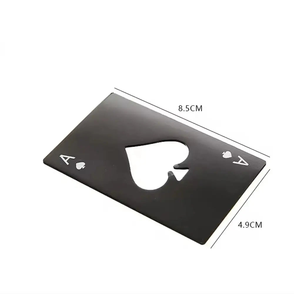Stainless Steel Spades A Winemaker Bottle Opener Playing Cards Bottle Opener Credit Card Beer Bottle Opener