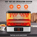 SucceBuy Tray Food Dehydrator Machine Stainless Steel Electric