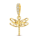 Sparkling Gold Plated Camera Charm