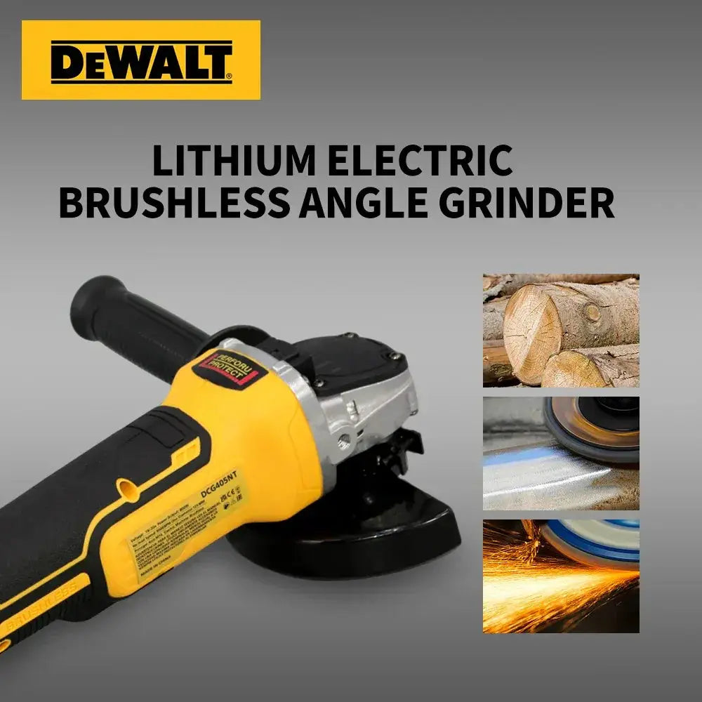 20V Cordless Brushless Angle Grinder For Metal Cutting