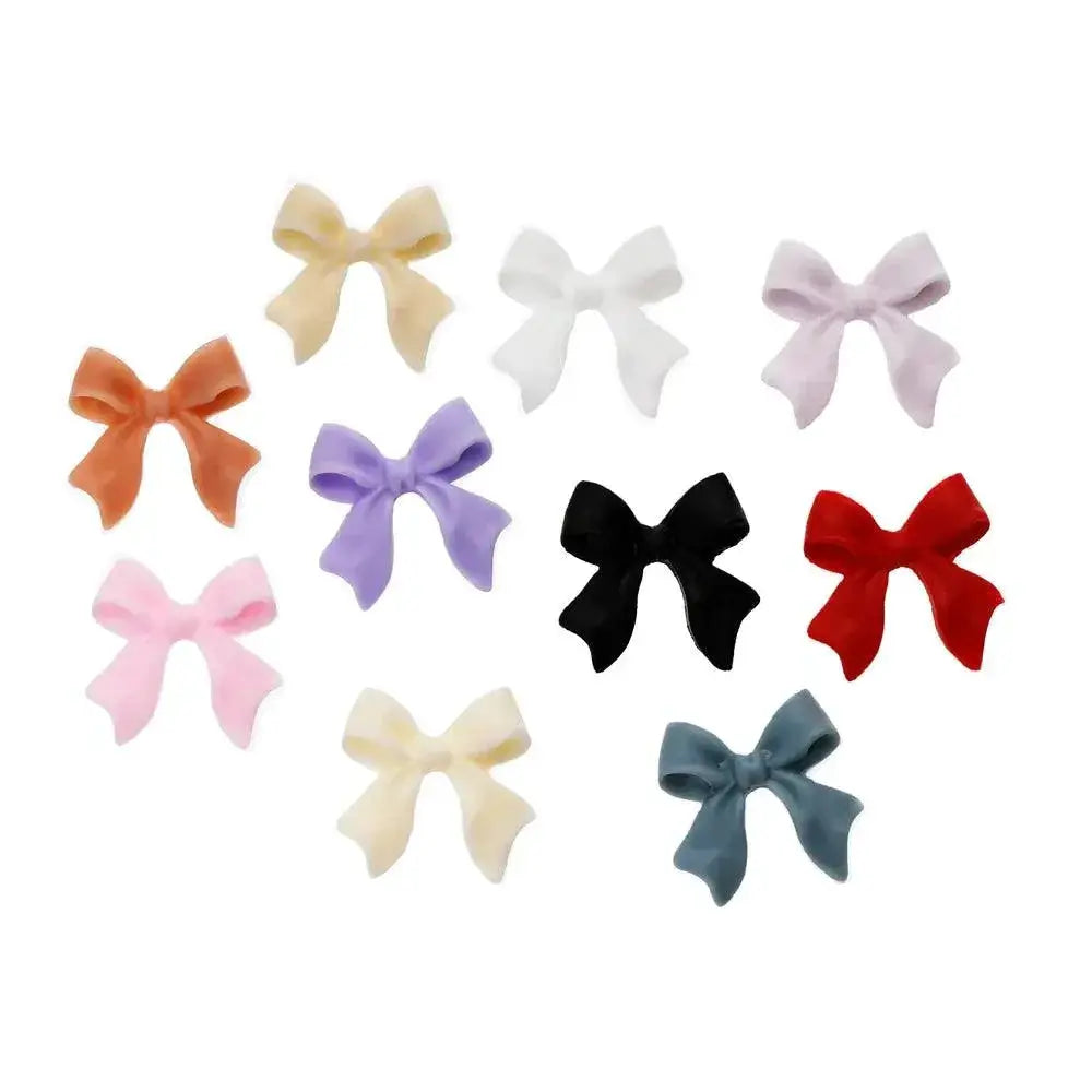 Ribbon Bow Nail Art Kit Elegant Black White Design Set