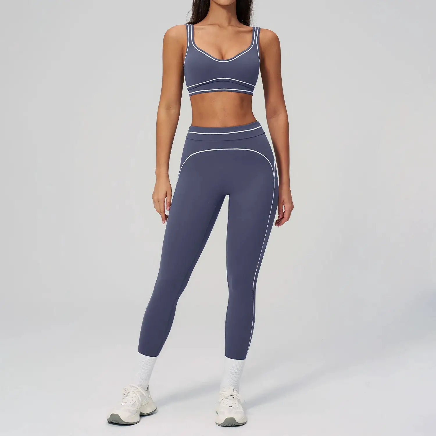 Fitness Suit 2PCS Yoga Set Women's Tracksuit Sports Outfits Gym Running Push Up Sportswear Legging Athletic Wear Workout Clothes