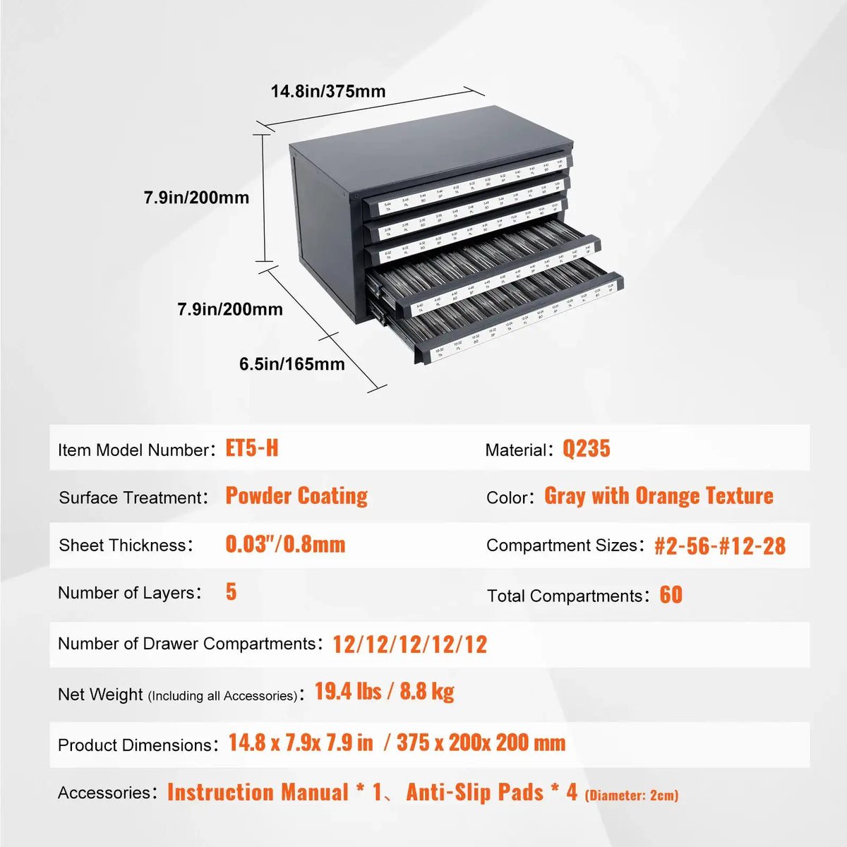 Steel Drill Bit Dispenser Cabinet — product view 10
