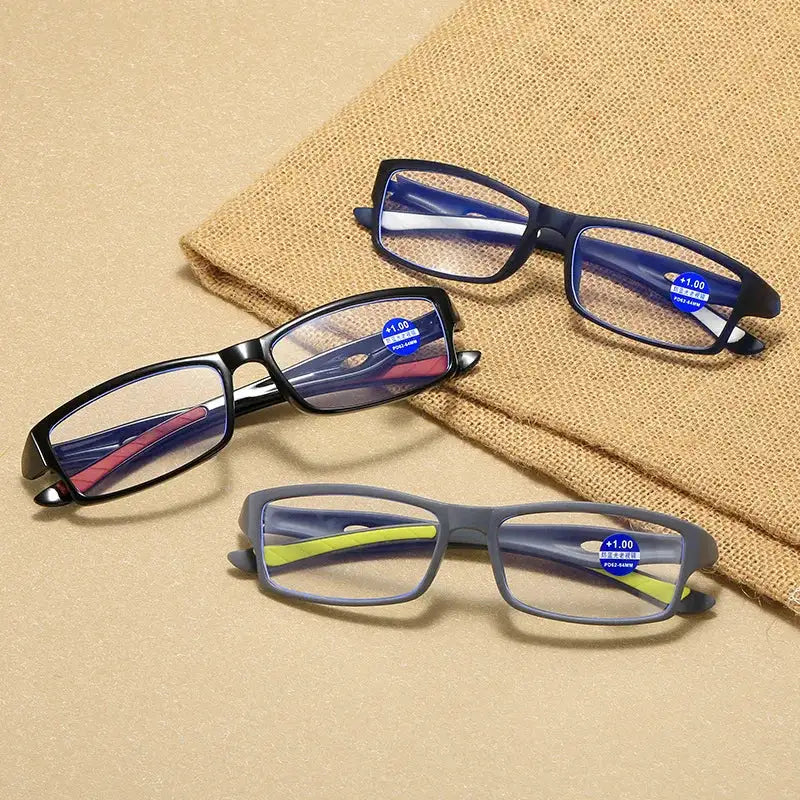 Fashion Reading Glasses Man Sport Non-Slip Anti Blue Light Women Style High Definition Computer Eyeglass+1.0+2.0+3.0+4.0