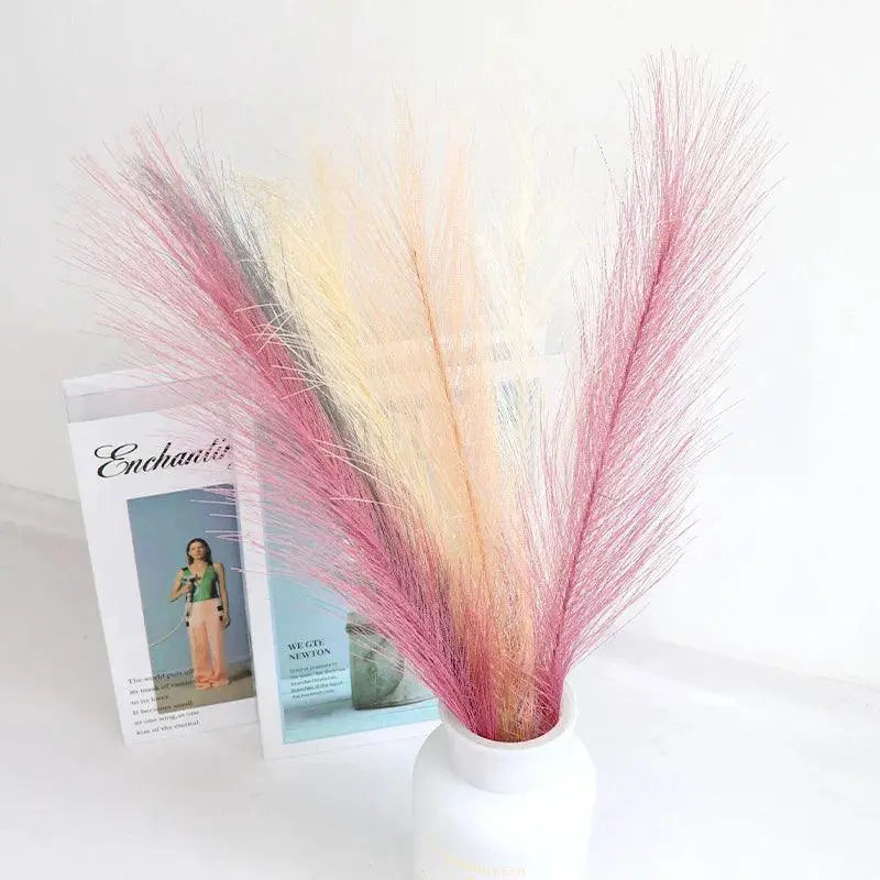 Artificial Pampas Grass Bouquet Silk Flowers For Home Decor