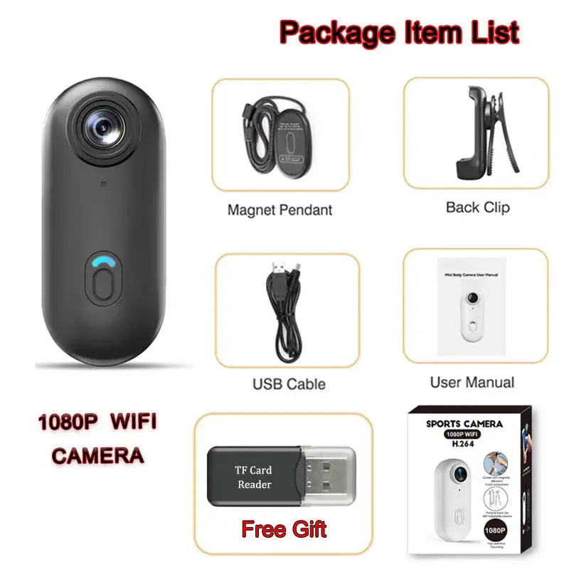 Mini Action Camera - Easy Magnetic Mount — product view 12