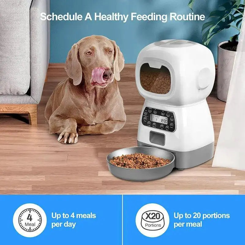 Automatic Pet Feeder With Remote Control For Cats And Dogs