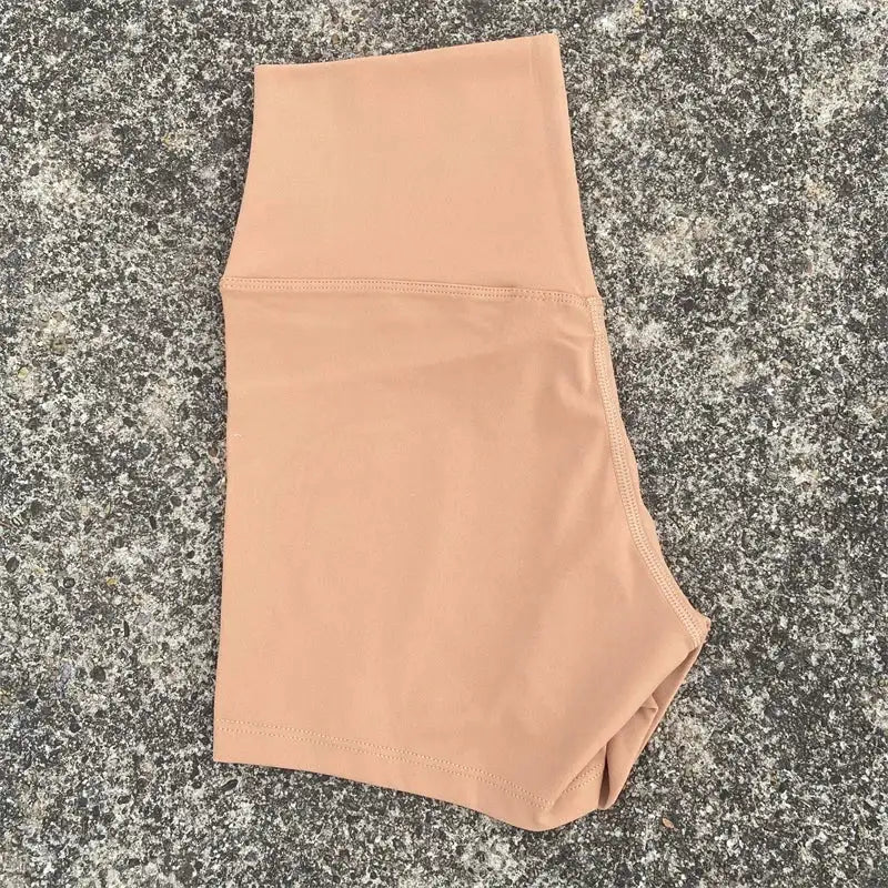 Plus Size High Waist Yoga Shorts - Stretchy — product view 17